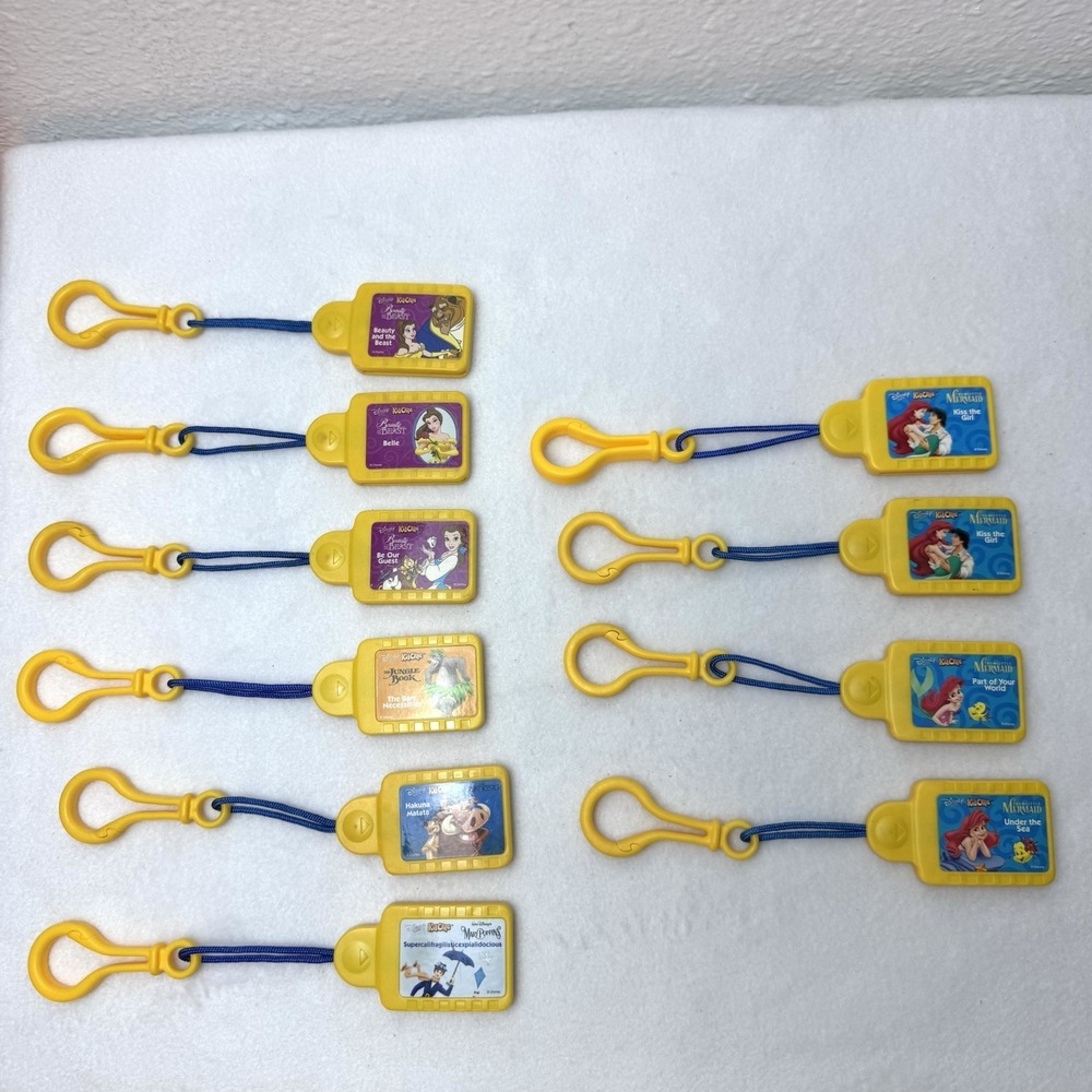 Lot Of 10 Disney Tunes Kid Clips Cartridges- Untested Little Mermaid  Beauty